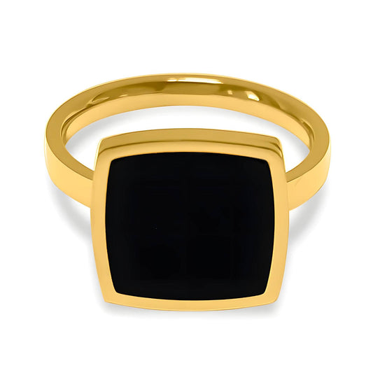Noir Luxe Square Ring