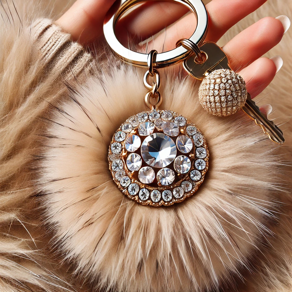 Luxe Bling Ring Key Chains