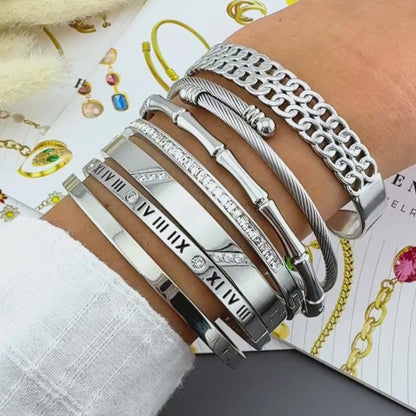 Luxe Golden Bamboo Bangle